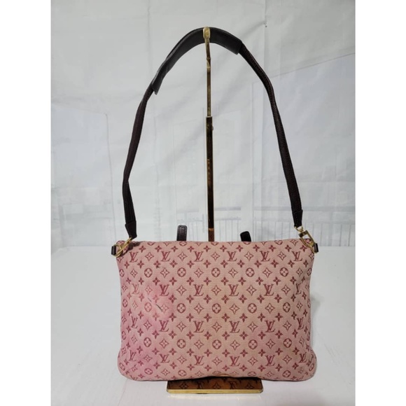 Authentic LOUIS VUITTON Cerise Monogram Mini Lin Francoise Shoulder Bag - Picture 4 of 16